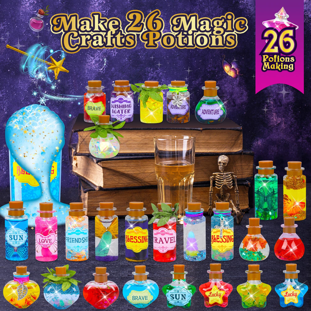 Cartell Fairy Magic Potions Kit unicorn horns and sequins add sparkle