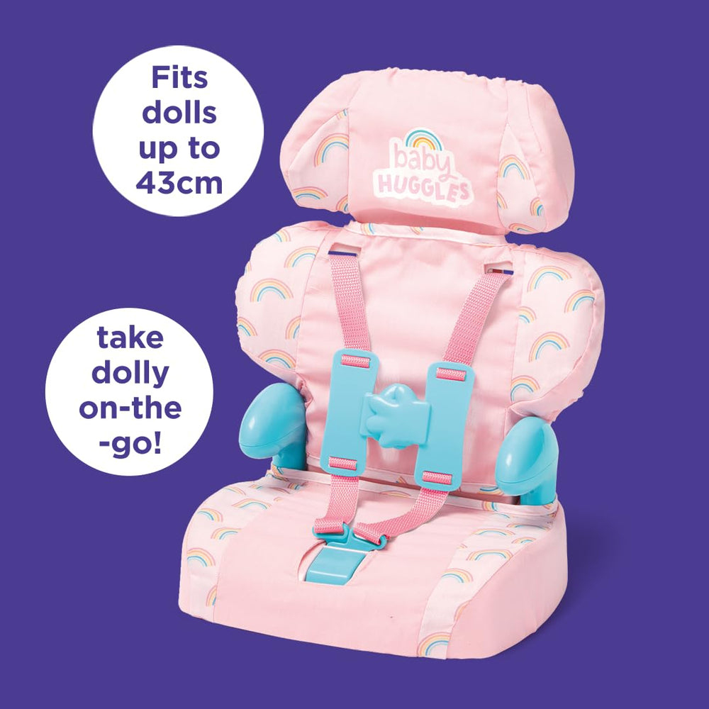 Casdon Baby Huggles doll seat buckles keep playtime safe and secure