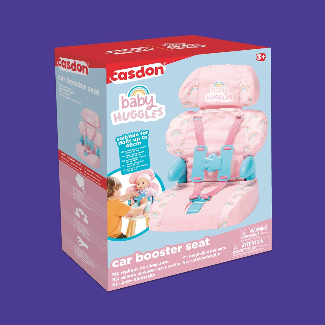 Casdon Baby Huggles measures 14x9.5x8 inches to fit many dolls