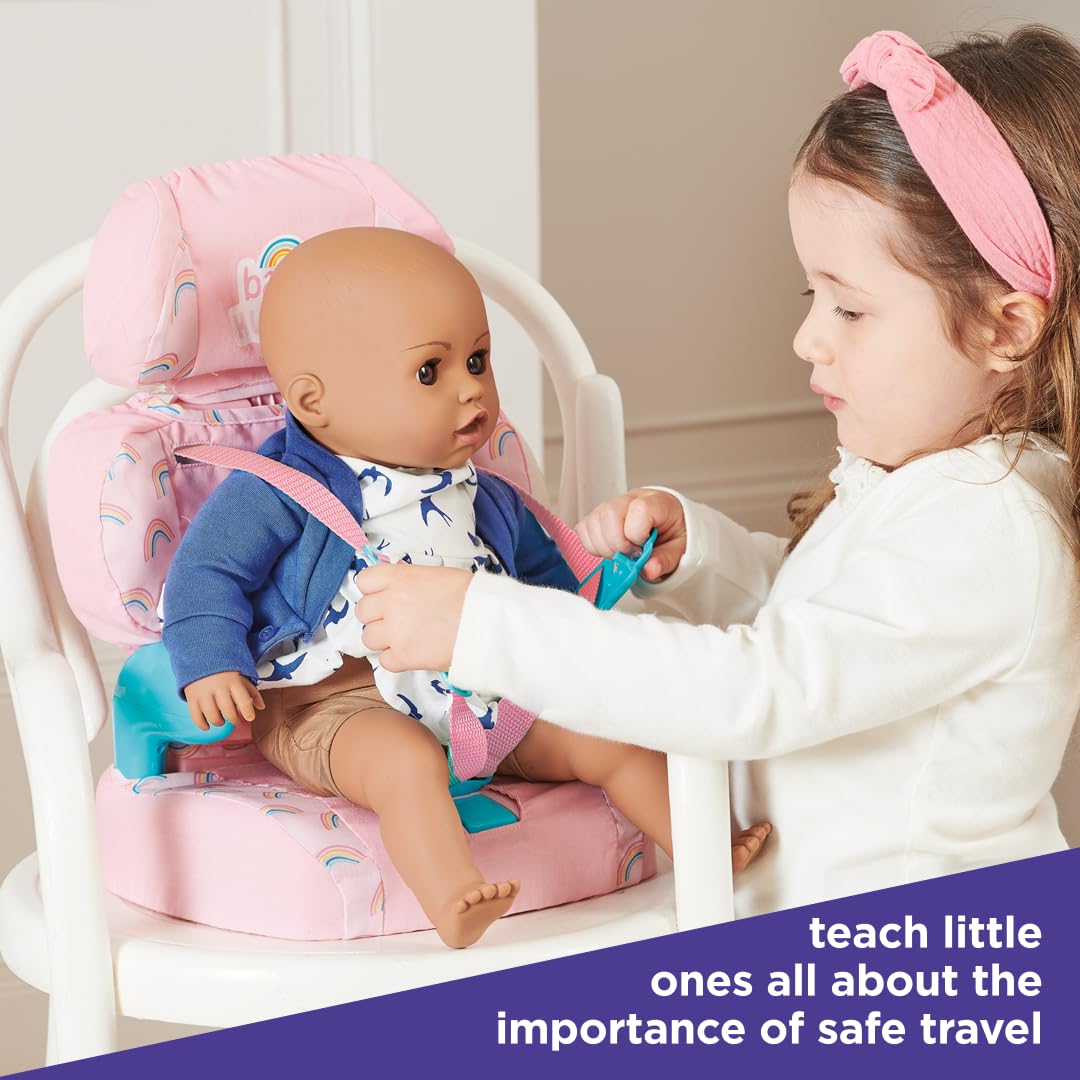 Casdon Baby Huggles seat works at home or in the car for on-the-go pretend travel