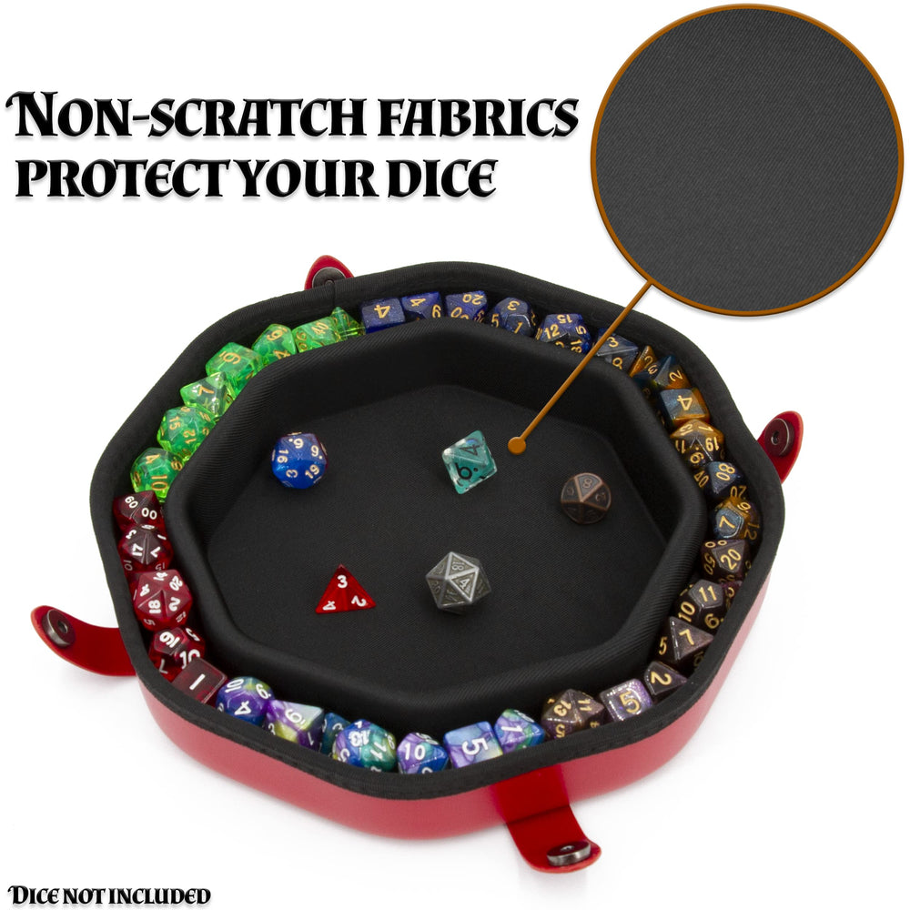 CASEMATIX dice tray dimensions 10x10x2 inches offer ample play area.