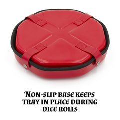 CASEMATIX dice tray embossed skull design adds rugged style to gameplay.