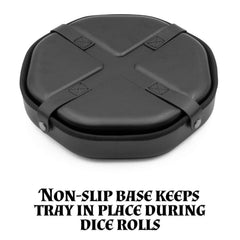 CASEMATIX dice tray exterior-dimensions show sturdy large case
