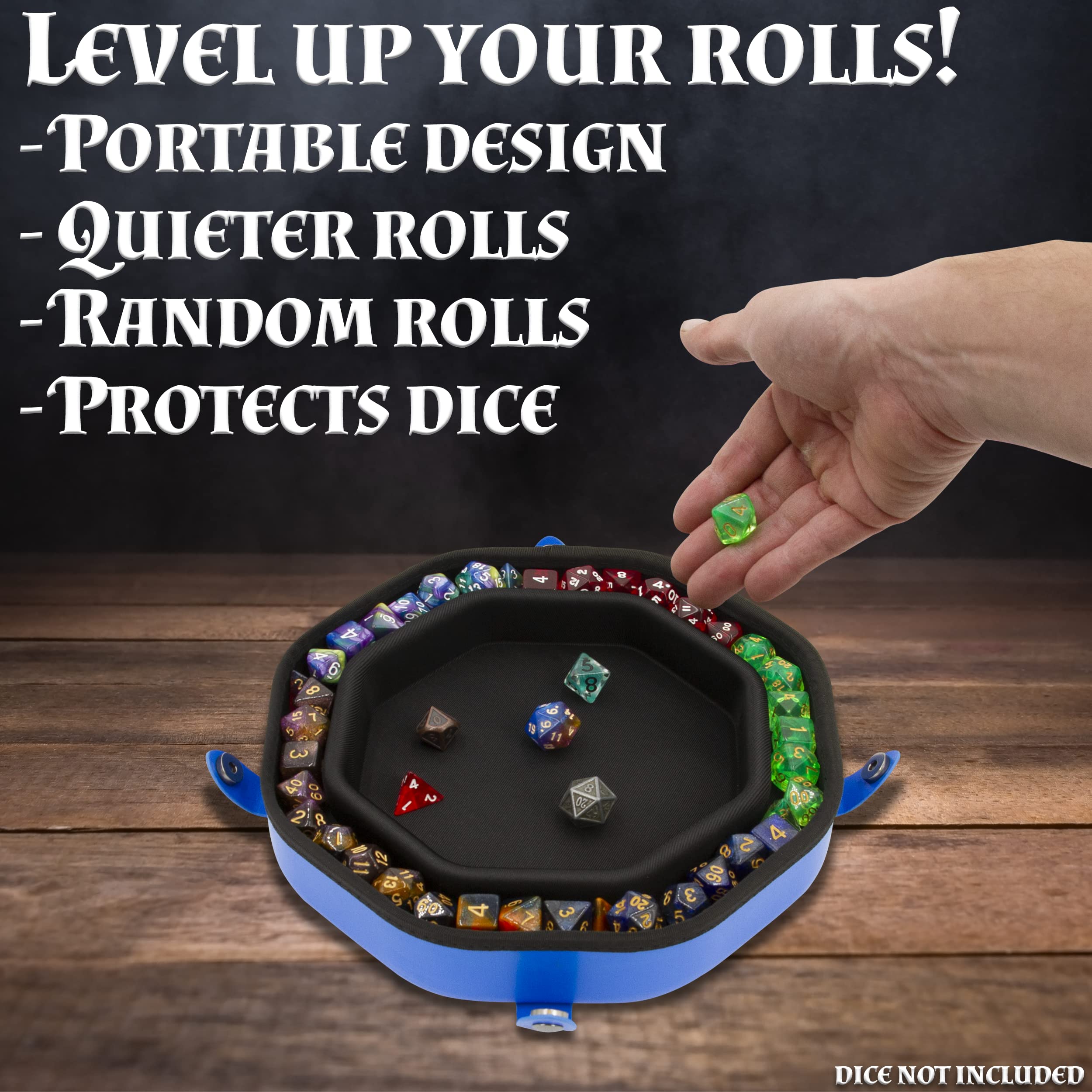 CASEMATIX lid doubles as portable dice tray during games