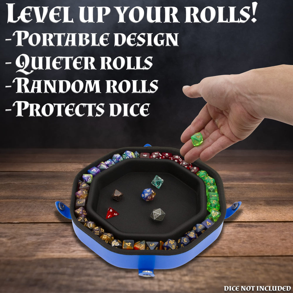 CASEMATIX lid doubles as portable dice tray during games