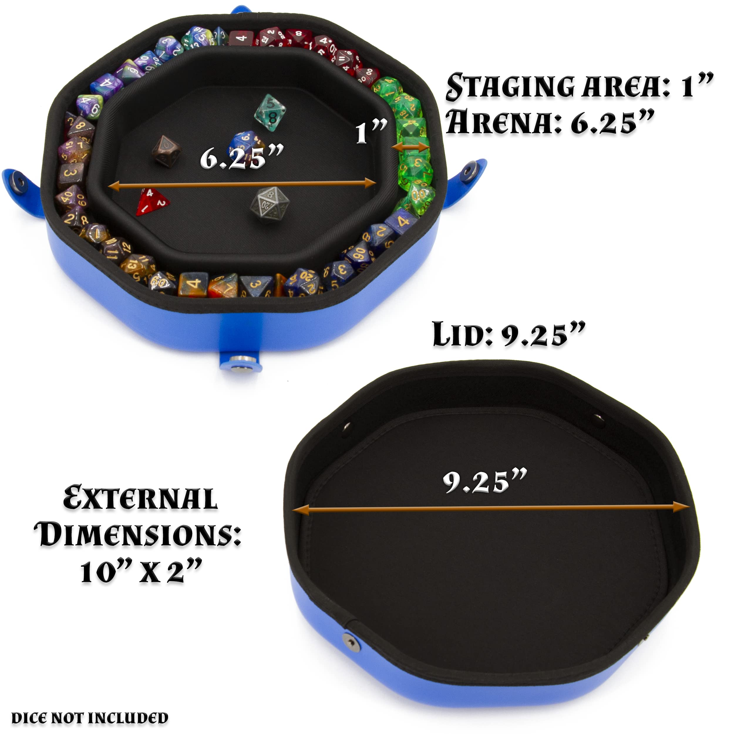 CASEMATIX PU leather interior protects dice from scratches