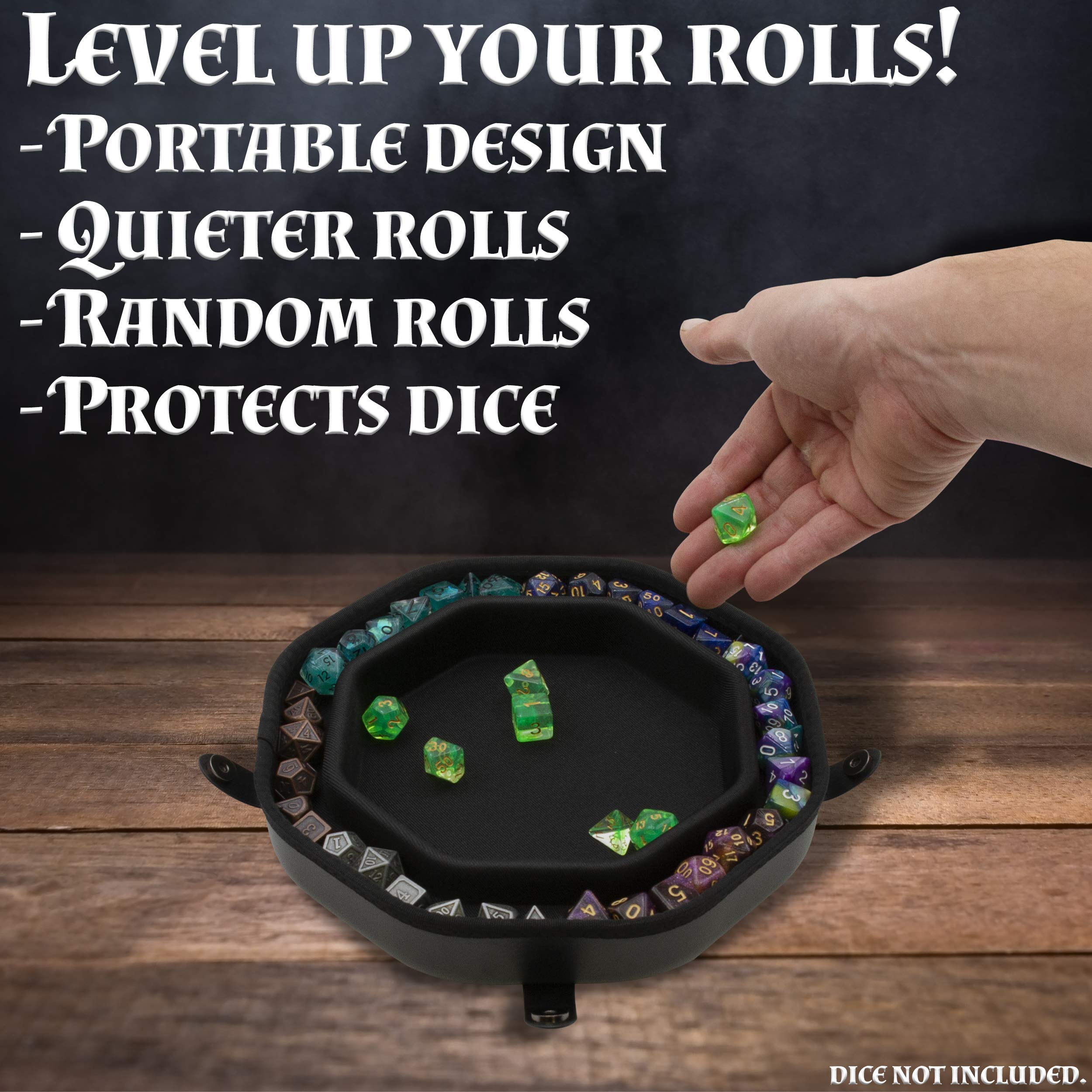 CASEMATIX dice tray PU leather offers durable protection during travel