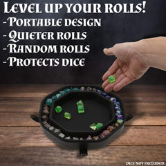CASEMATIX dice tray PU leather offers durable protection during travel