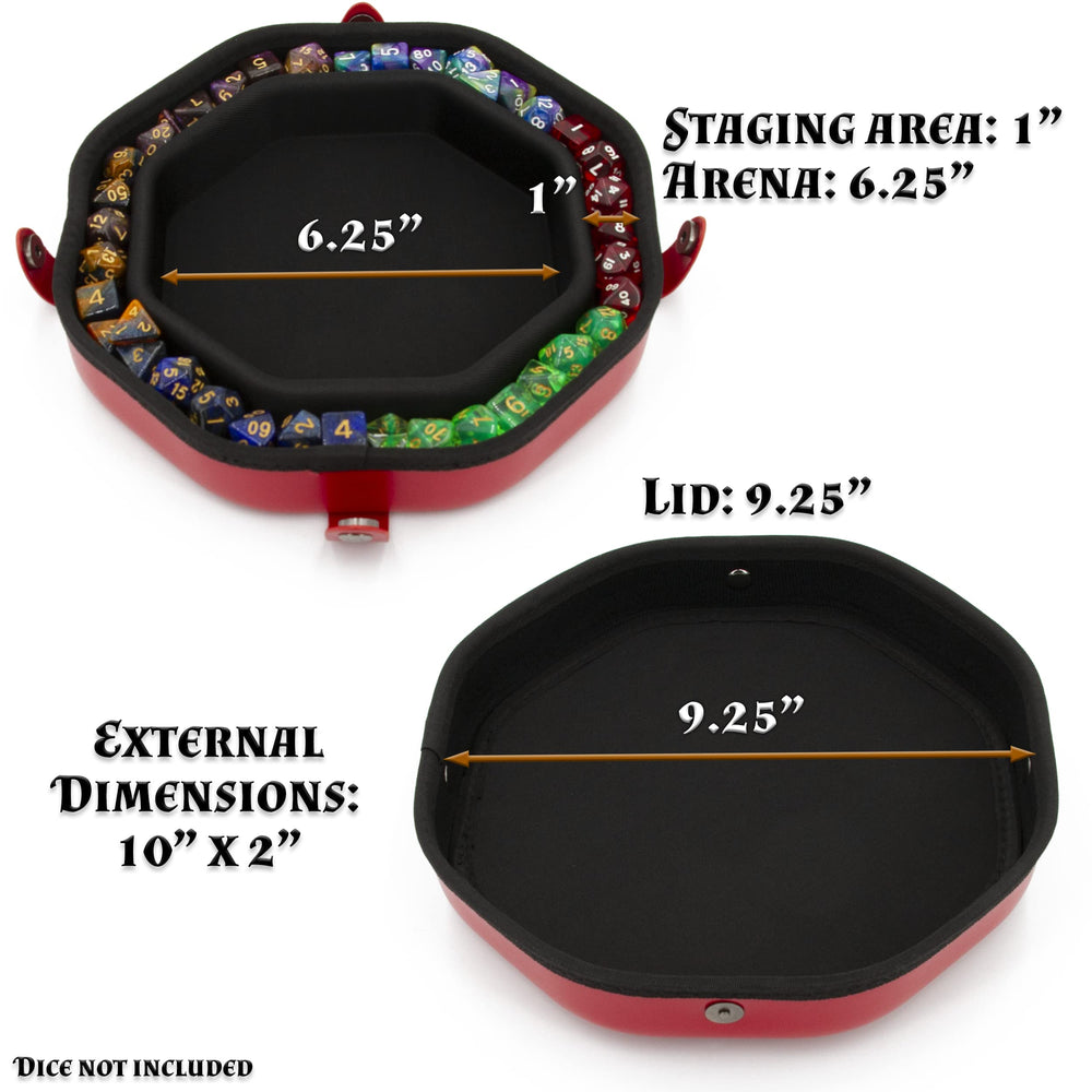 CASEMATIX dice tray soft travel case ensures safe storage on the go.
