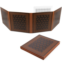Casematix DM Screen with faux leather embossing for premium tabletop look