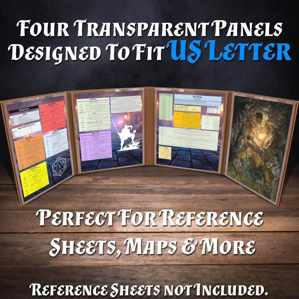 Casematix DM Screen wet-erase pockets for reusable notes during sessions
