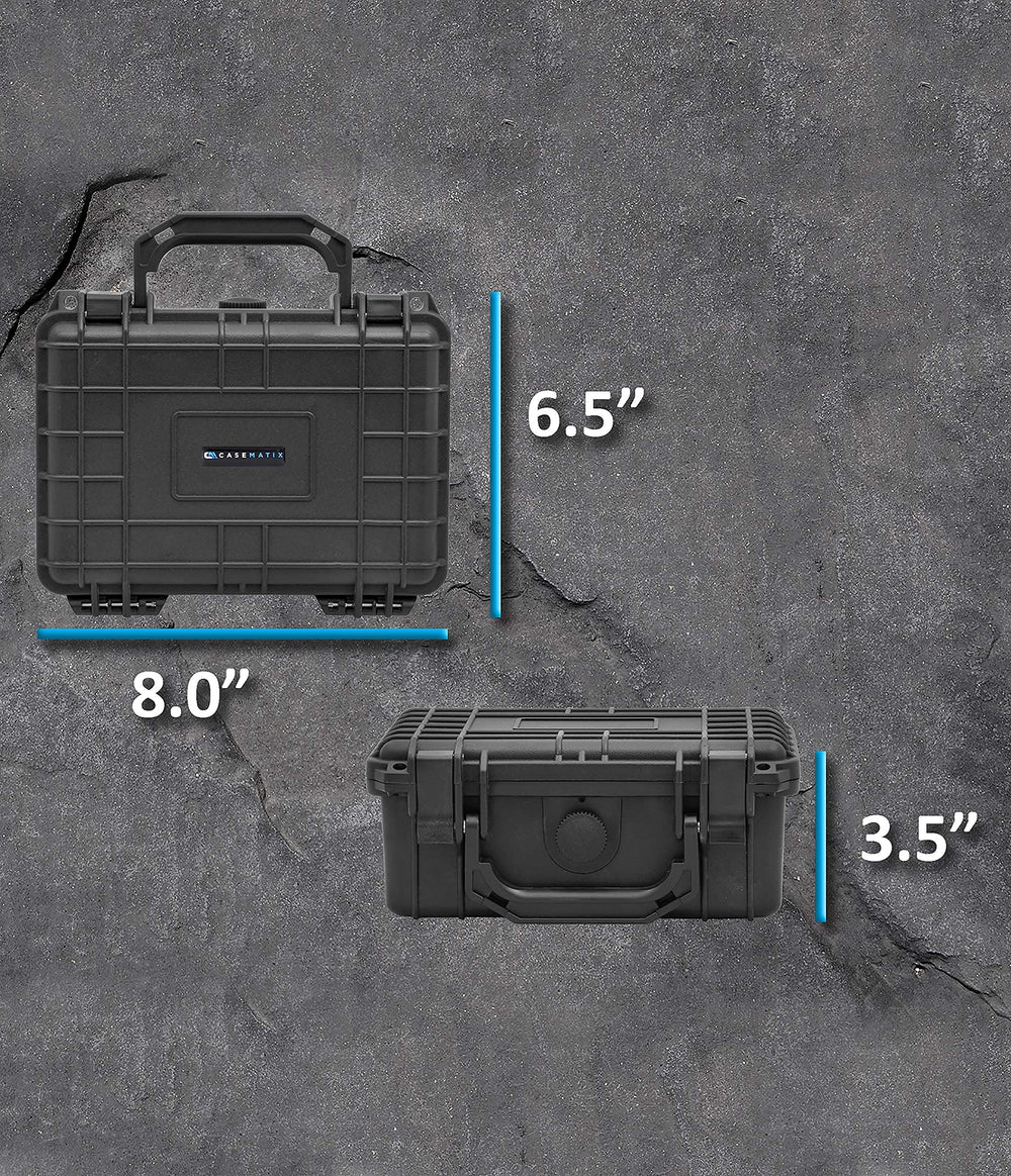 CASEMATIX compact dimensions fit in luggage for discreet travel