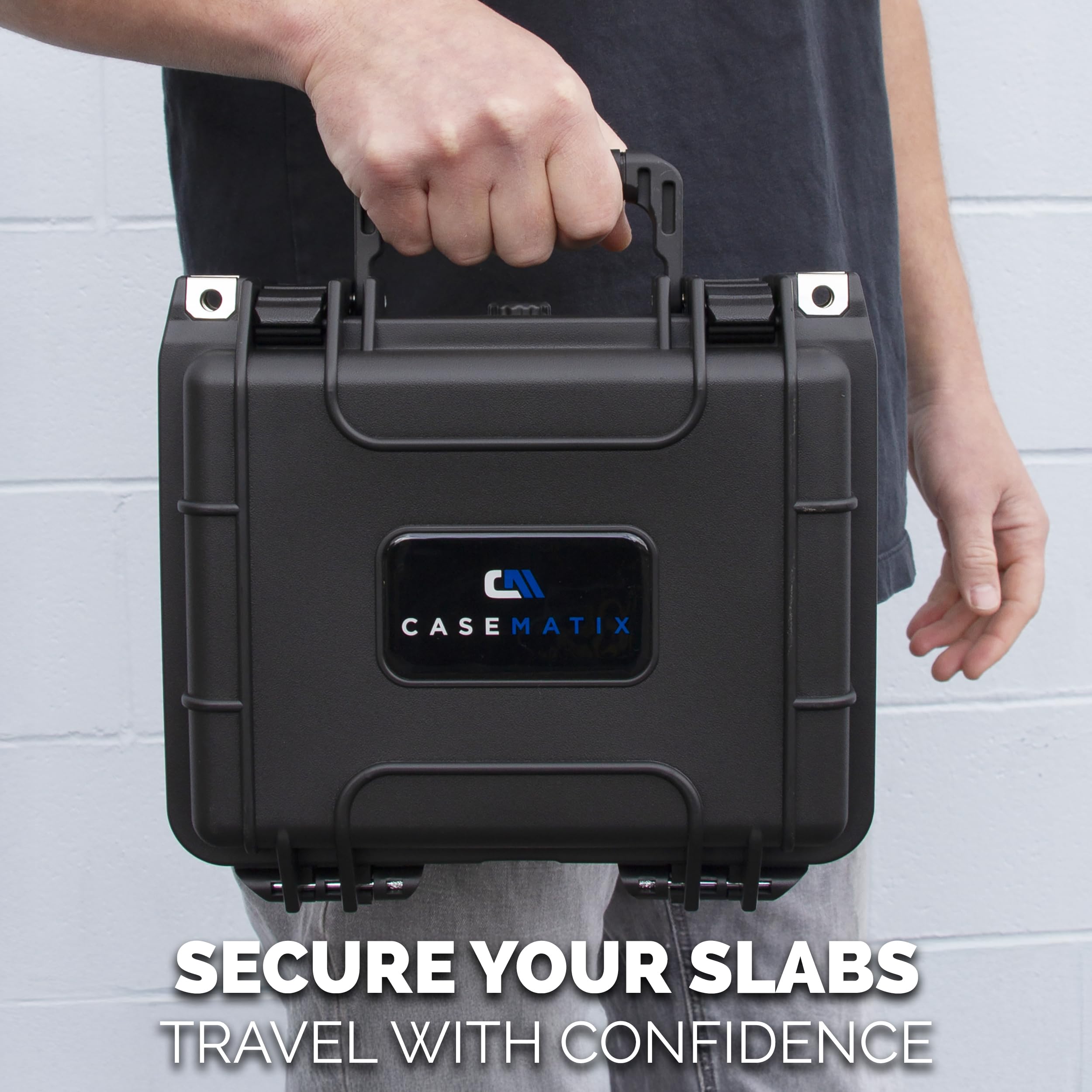 CASEMATIX graded card case foam interior cushions slabs for safe storage