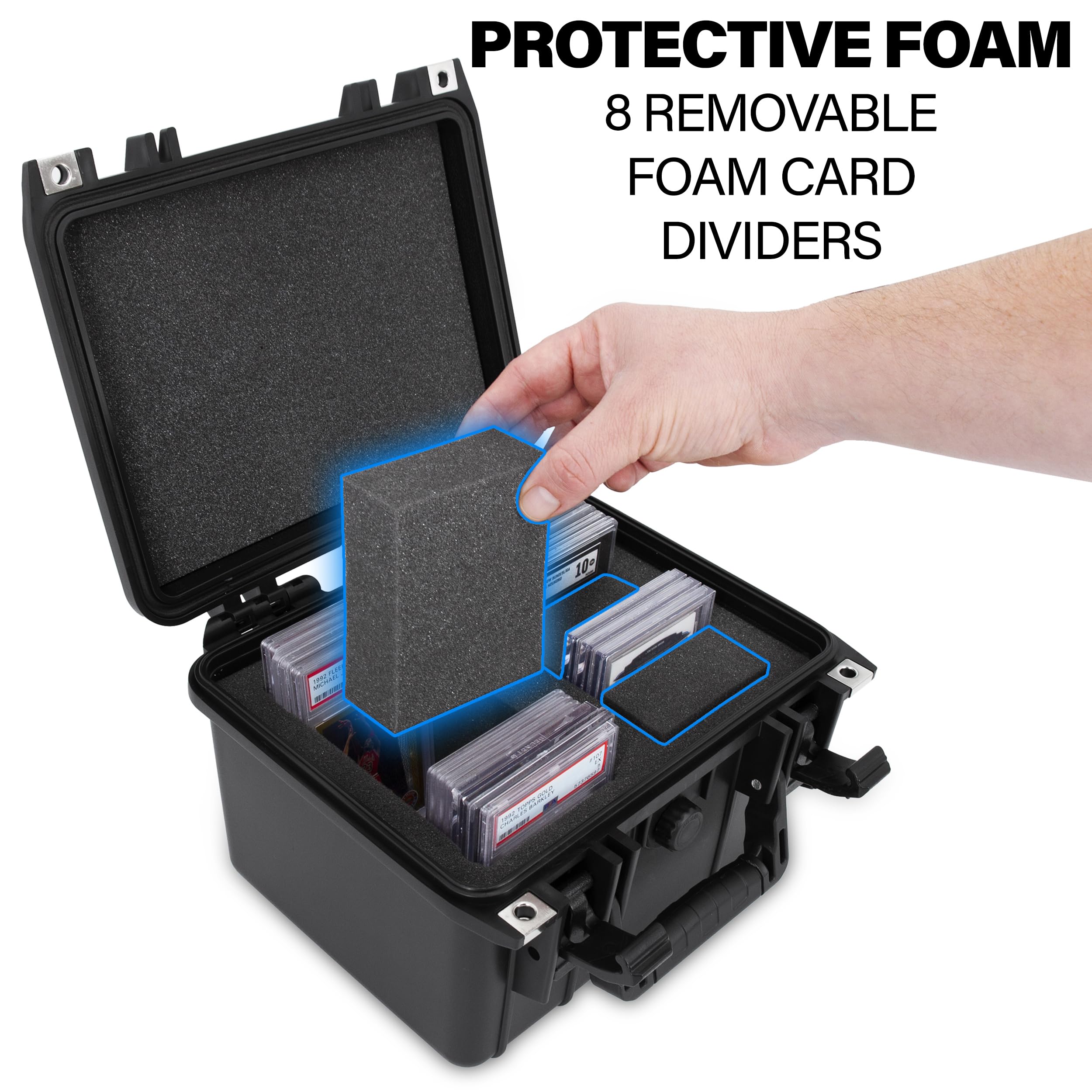 CASEMATIX graded card case padded dividers separate cards safely