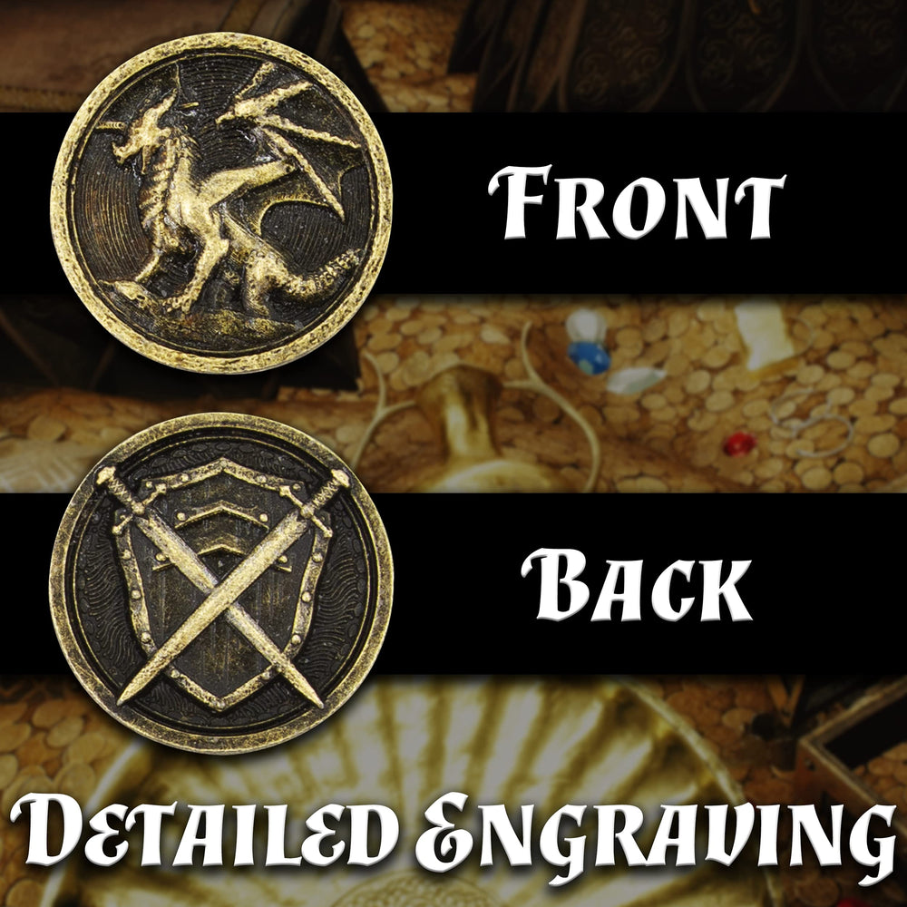 CASEMATIX metal coins close-up showing precise size and weight for realistic feel.