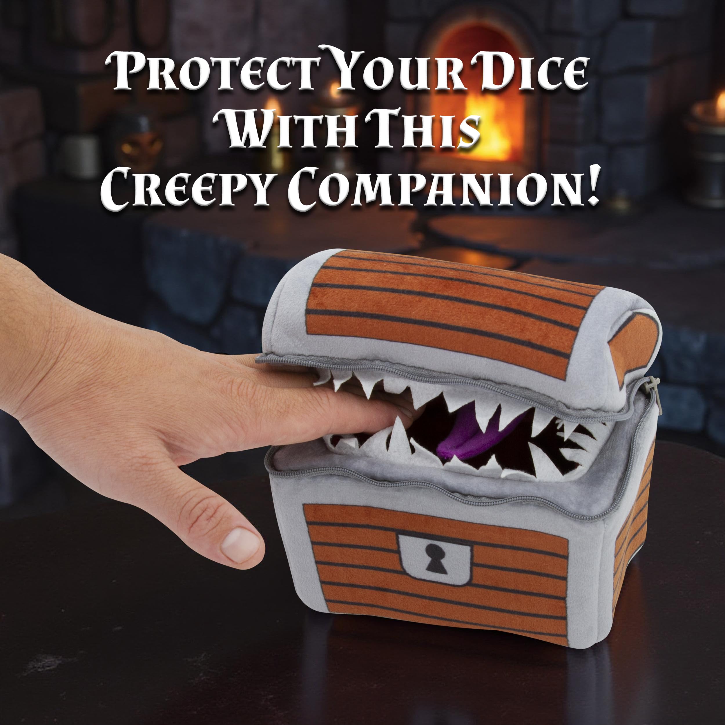CASEMATIX Mimic Dice Chest interior plush protection for dice