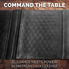 Casematix mini screen features a d20 pattern on faux leather surface.