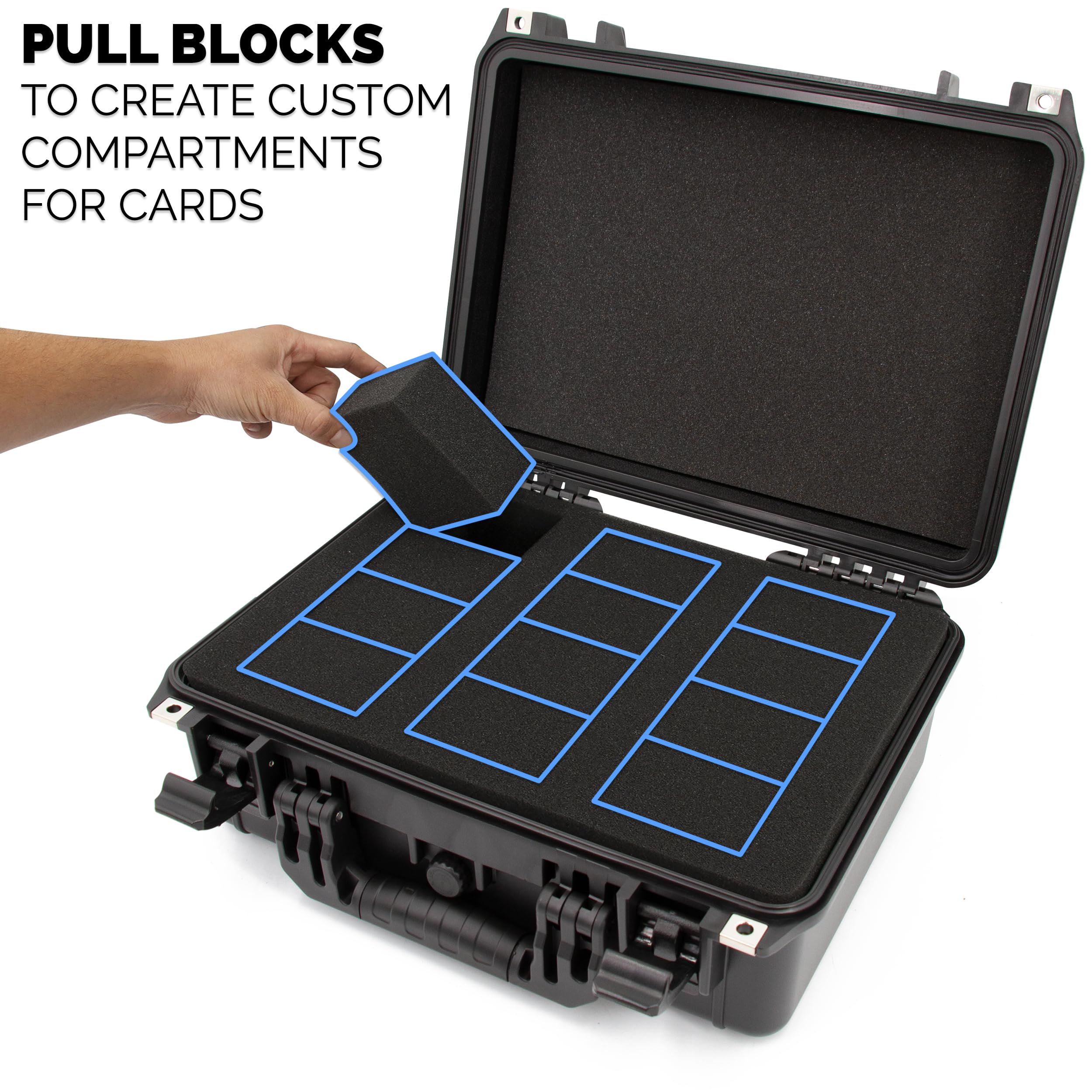 Casematix stacked cards view highlights capacity and organization