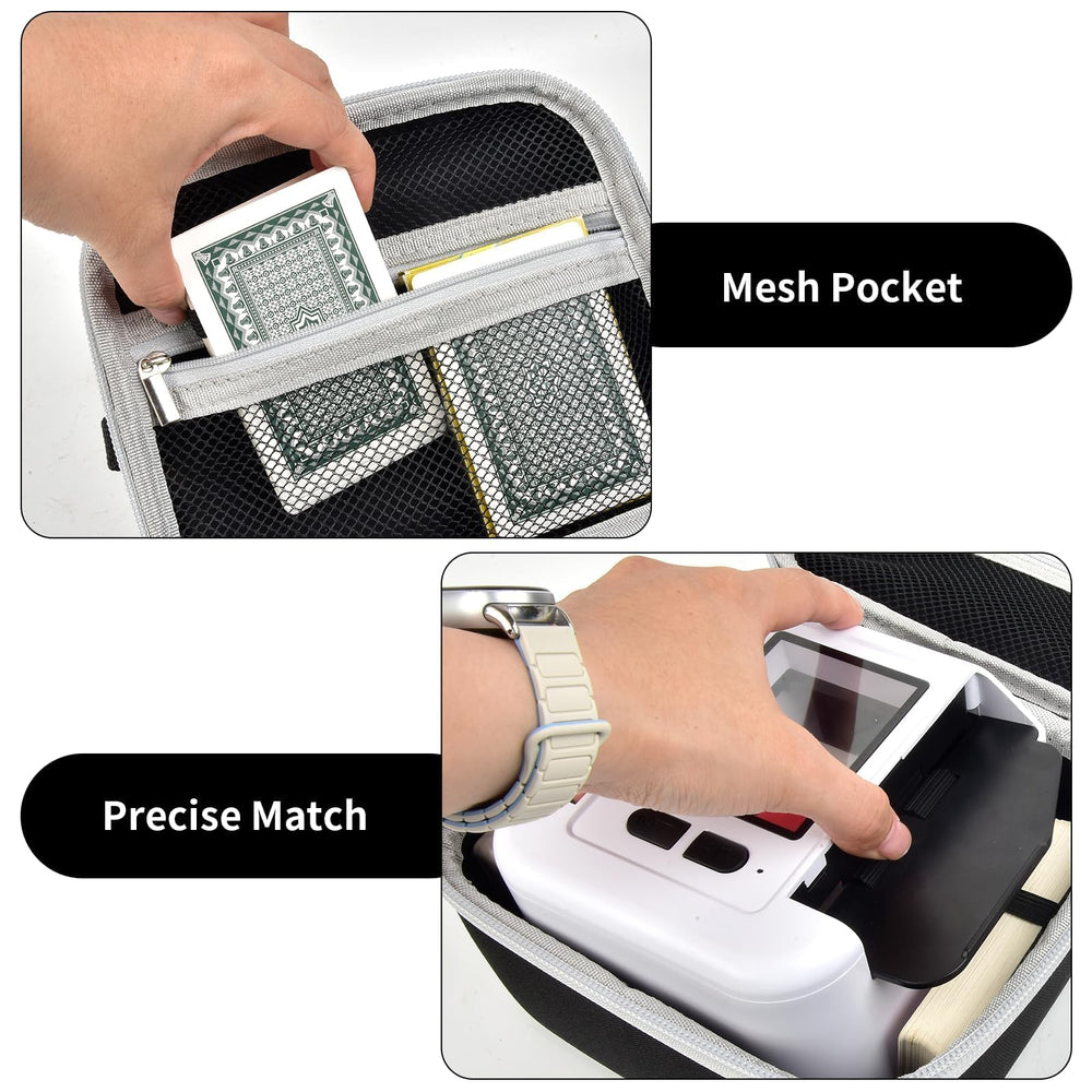 Casmilee Card Shuffler Case front view highlights rugged protection.