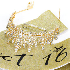 Casoty cake topper tiara adds a pretty accent to cake decor