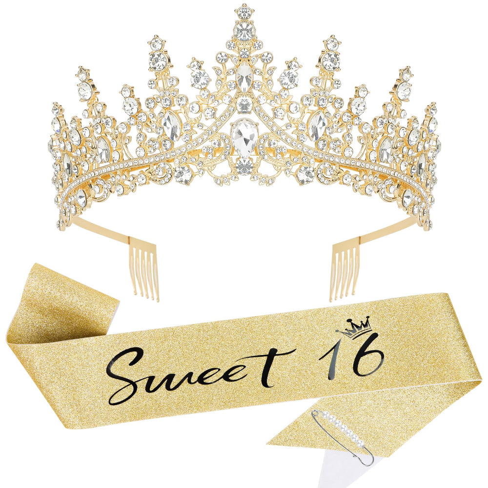 Casoty Sweet 16 sash glitters for a standout birthday photo moment