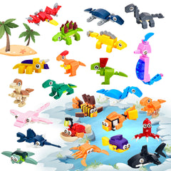 CASRRA dino miniblocks dinosaur-design-01 for imaginative play and fine motor practice