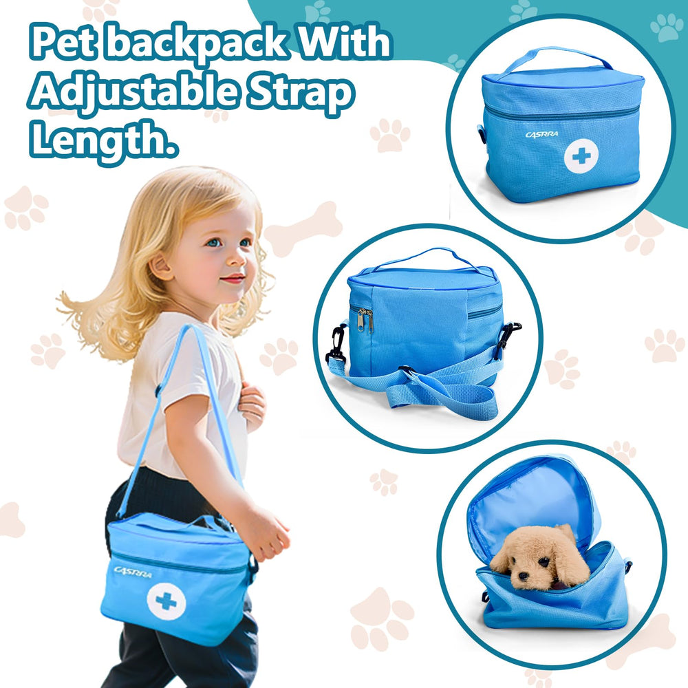 CASRRA portable dog backpack invites kids to move and explore together.
