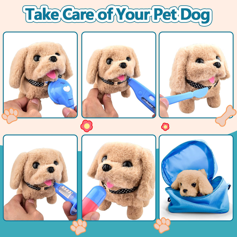 CASRRA puppy backpack toy invites physical activity through portable pretend play.