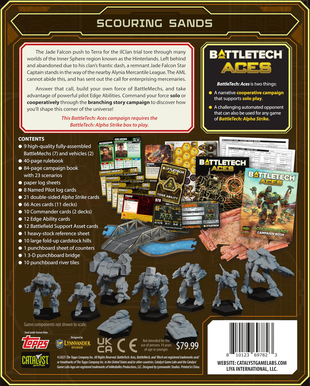 Catalyst BattleTech Aces Scouring Sands AI cards driving adaptive enemy challenges