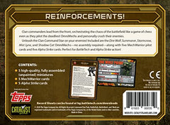 Catalyst Battletech Clan Command Star Stormcrow miniature in dynamic attack pose.