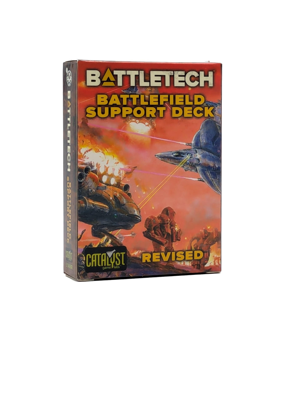 Catalyst Game Labs Battlefield Support Deck Revised cover design highlights strategic expansion for BattleTech gamers