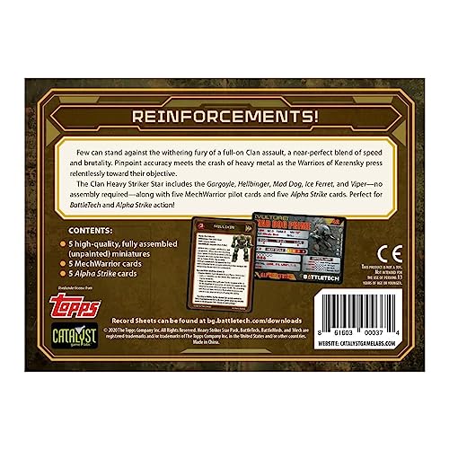 Catalyst Game Labs BattleTech Mad Dog miniature ideal for brutal engagements