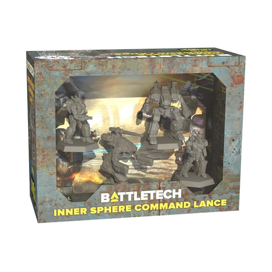 Catalyst Game Labs Battletech Command Lance set with four mechs for quick, action-packed battles