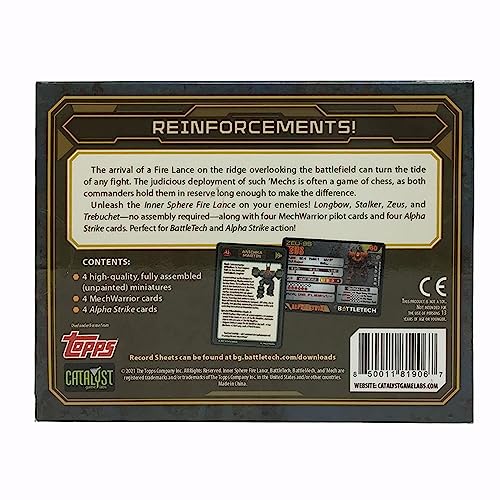 Catalyst Game Labs Fire Lance Zeus miniature ideal for immersive Inner Sphere campaigns.