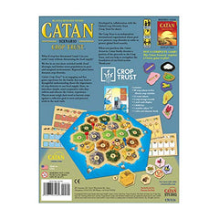 CATAN Crop Trust setup scene showing modular board for quick game nights.