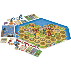 CATAN Legend of the Conquerors campaign panel signals chapter-based progression