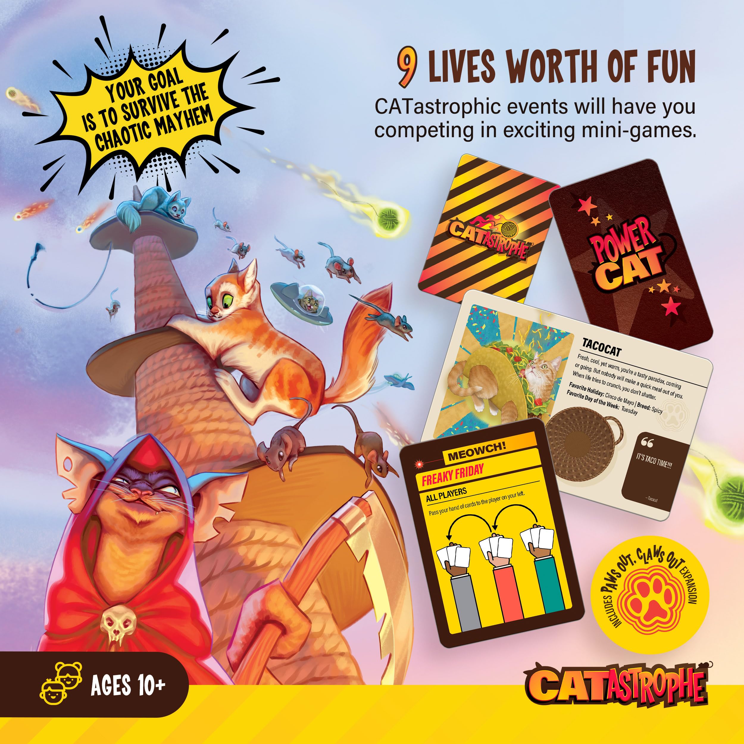 CATastrophe gift-ready packaging appeals to friends and family shoppers.