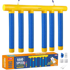 Catching Sticks Game Blue set-up, enhances dexterity and focus for all ages.