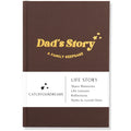 CATCHYOURDREAMS Dad's Story Journal cover highlights heirloom quality for lasting memories.