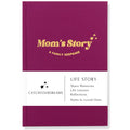 CatchYourDreams Mom's Story Journal hardcover cover close-up showing linen texture and gold title