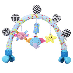 Caterbee bassinet arch clip adjustable for easy setup.