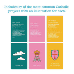 Catholic Family Crate rounded corners add safety for kids handling the cards.