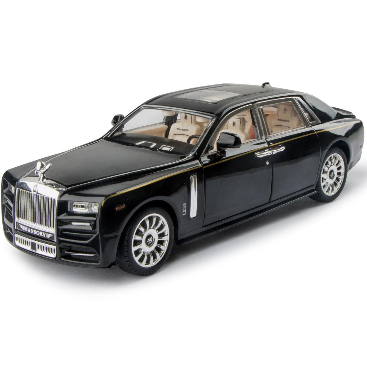 Catovie Rolls-Royce Phantom 1/24 hood open for dramatic display.