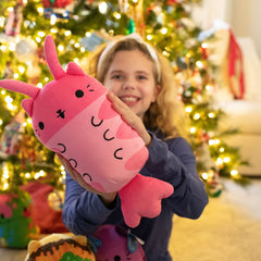 Cats vs Pickles Gumbo bean-filled plush close-up shows soft texture.