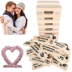 Cattoroy adult blocks game tower ready for cooperative couple play and fun
