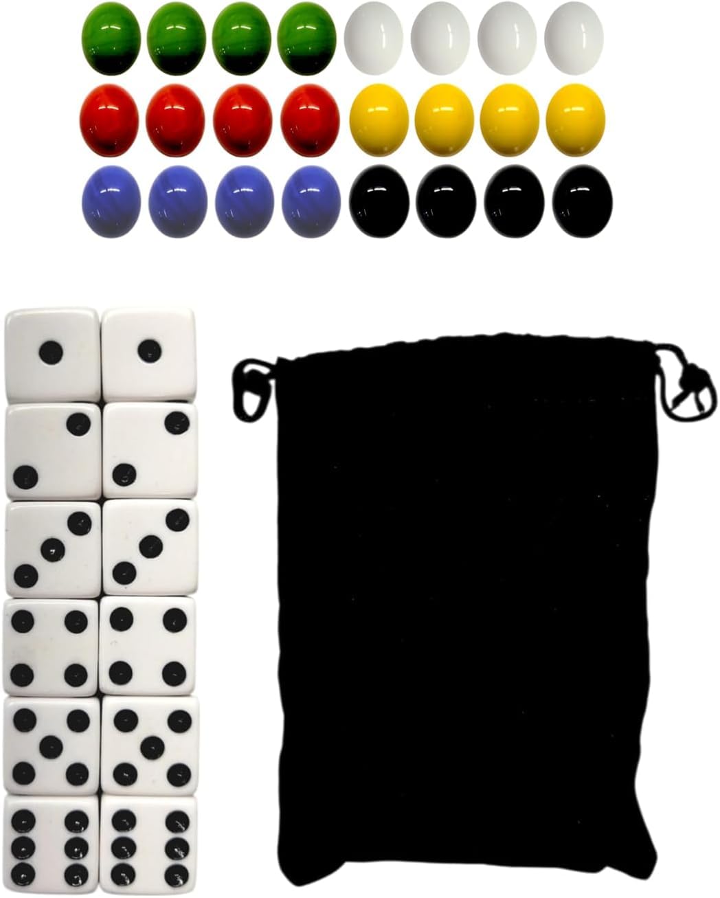 Cauff velvet storage bag keeps pieces organized between games.
