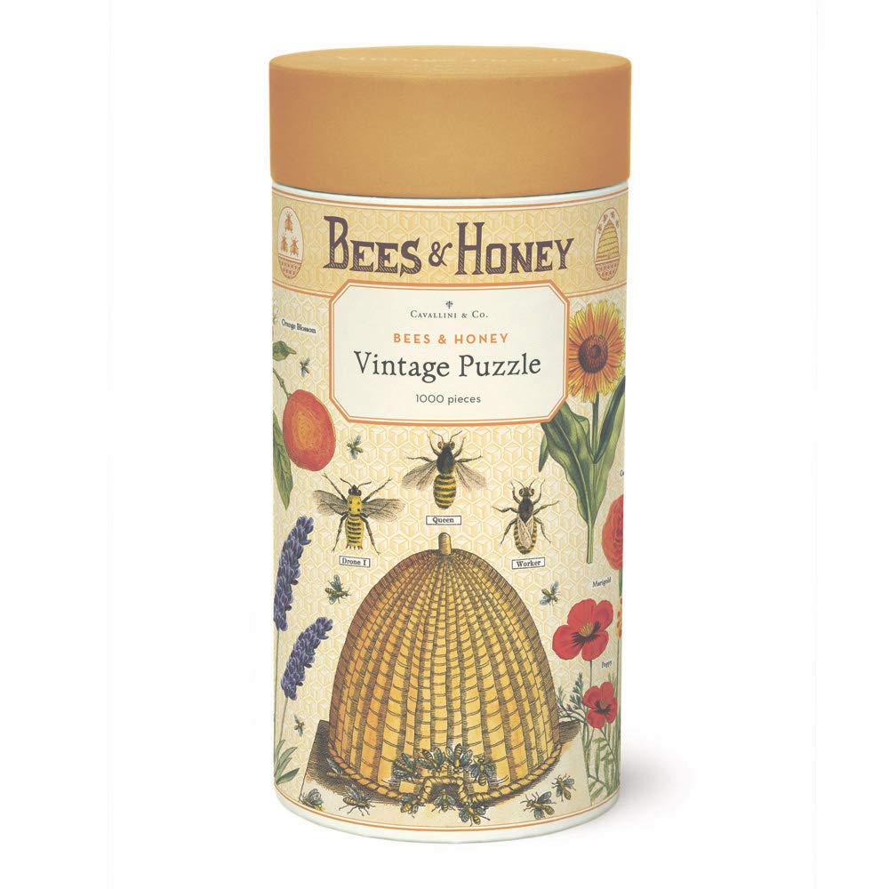 CAVANILLI & CO. Bees & Honey puzzle tube packaging promotes easy gifting and safe storage.