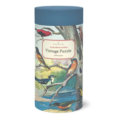Cavallini & Co Audubon birds puzzle wrap, vintage illustration for relaxing puzzle time.