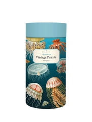 CAVANILLI & CO jelly fish puzzle tube keeps your puzzle safe for gifting and storage.