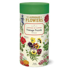 Cavallini & Co language of flowers puzzle box with vintage florals for a relaxing activity